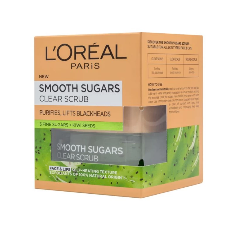 LOREAL SMOOTH SUGAR PILING ZA CISCENJE 50ML