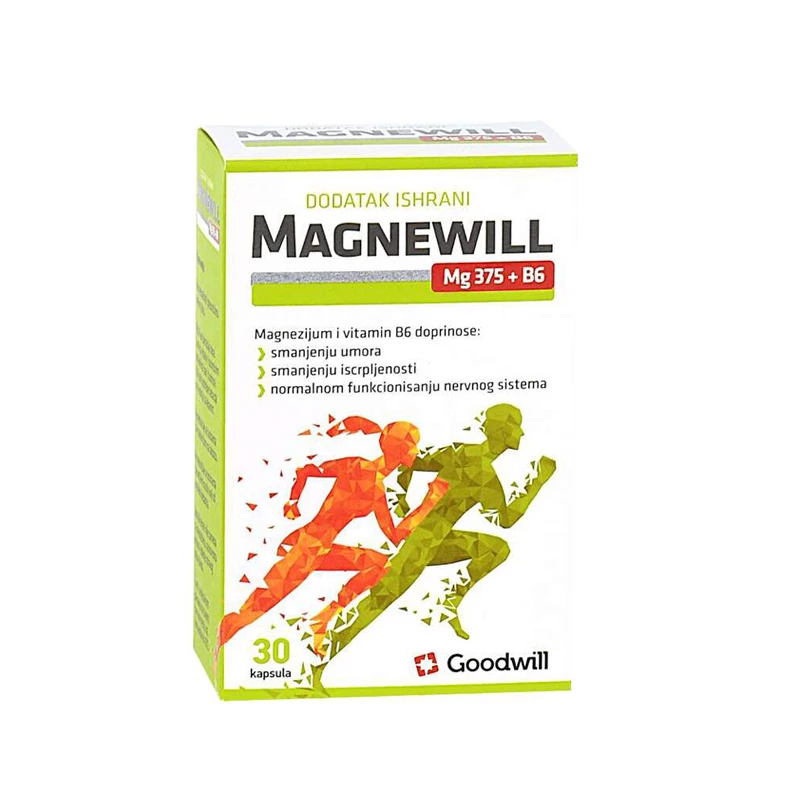 Magnewill magnezijum+vit.b6 caps 30x