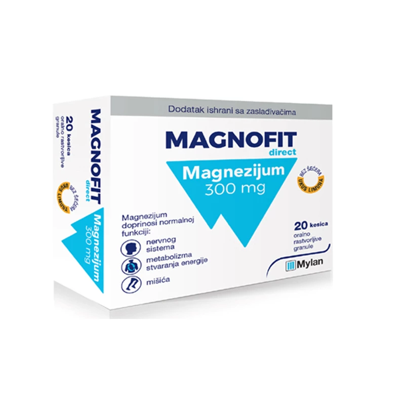 Magnofit direct kesice 20x300mg
