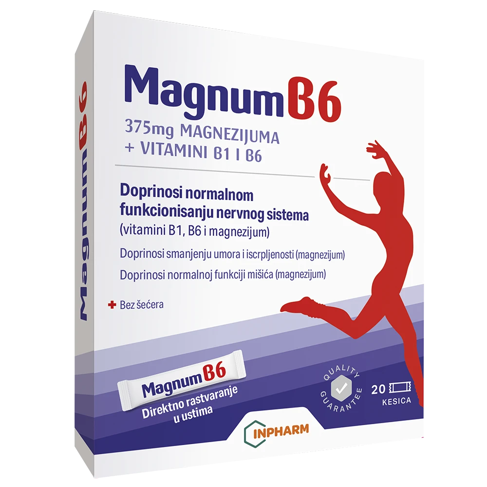 MAGNUM B6, magnezijum, 20 kesica