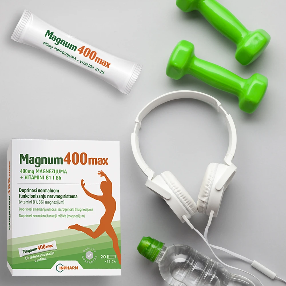 MAGNUM 400 MAX, magnezijum , 20 kesica