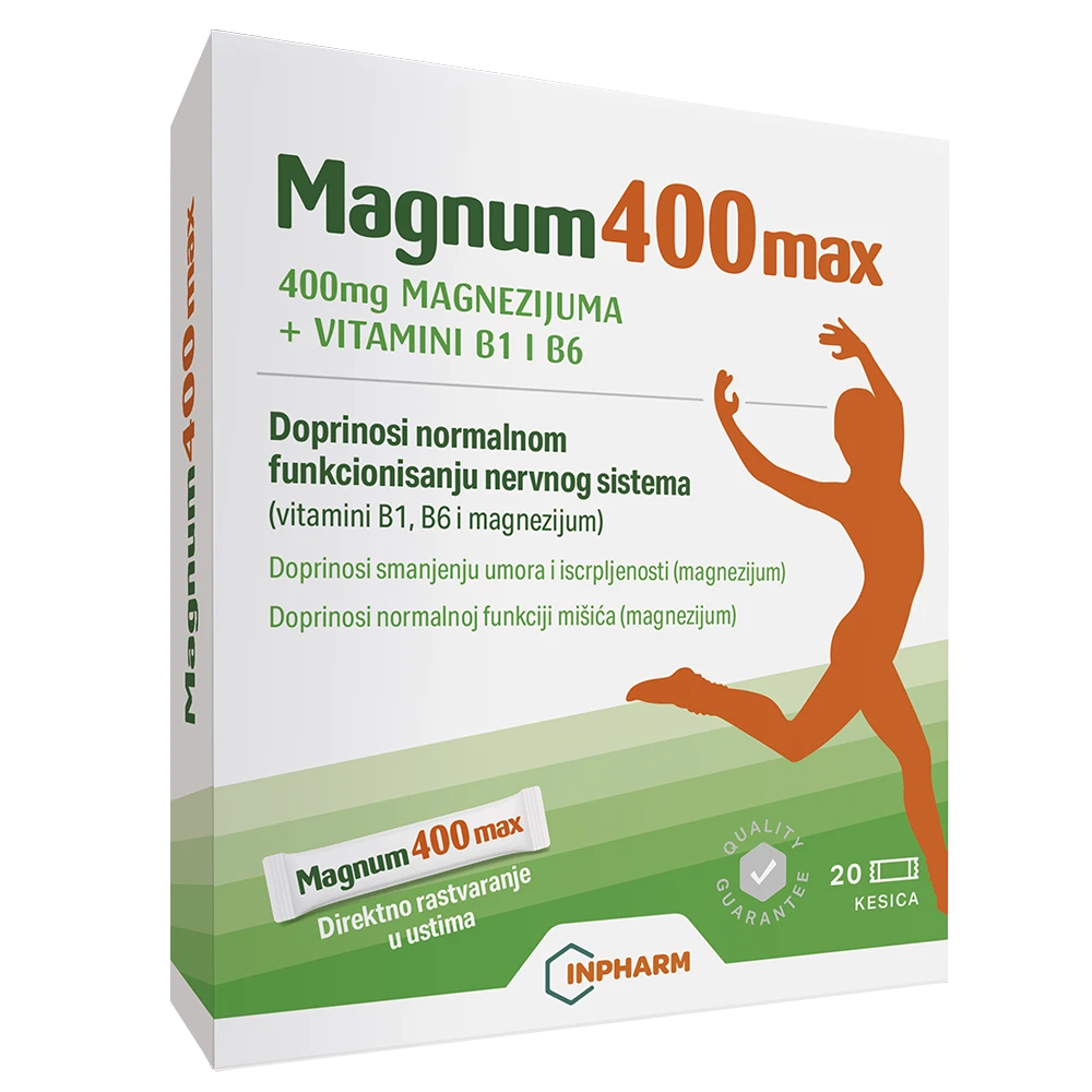 MAGNUM 400 MAX, magnezijum , 20 kesica