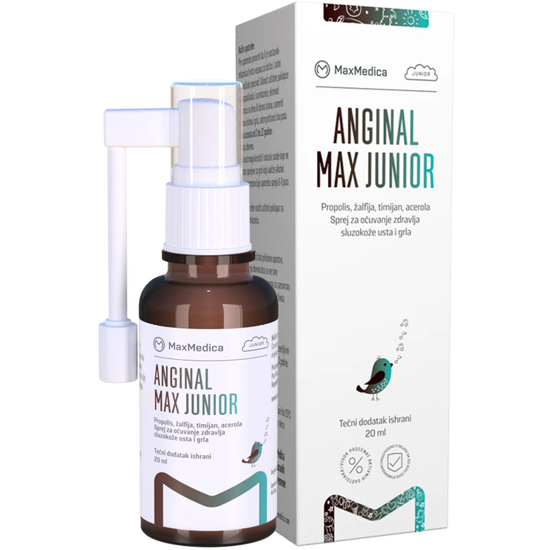 Max medica anginal max junior sprej 20ml