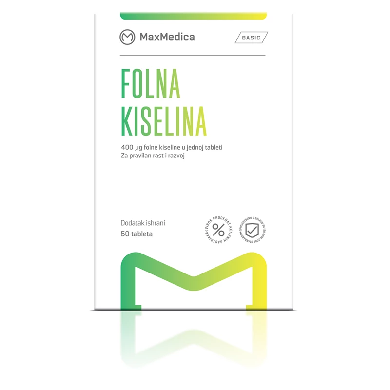 Max medica folna kiselina 400IJ tbl 50X