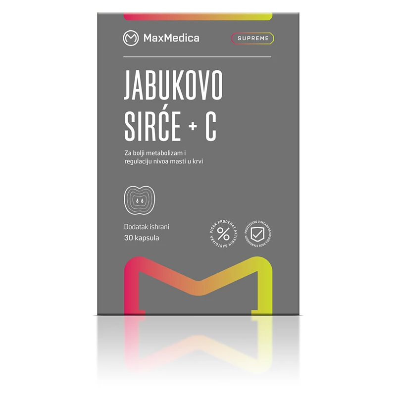 Max medica jabukovo sirće+vit C caps 30 x