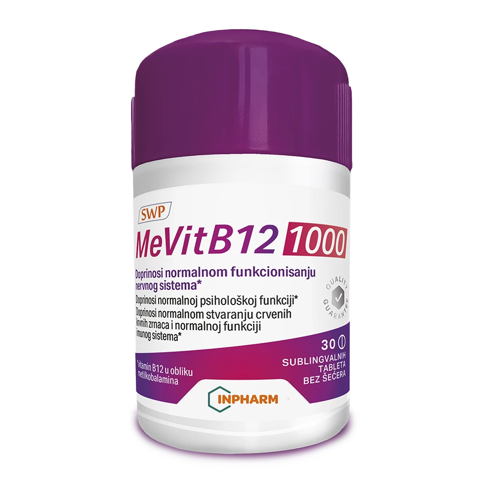 MeVit B12 1000,  vitamin B12 , 30 tableta