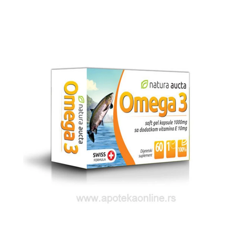 Natura aucta omega 3 1000mg+vit.e  caps 60x