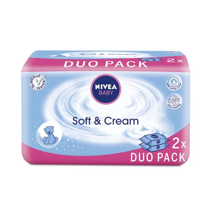 Nivea maramice vlazne soft 63x duo pack