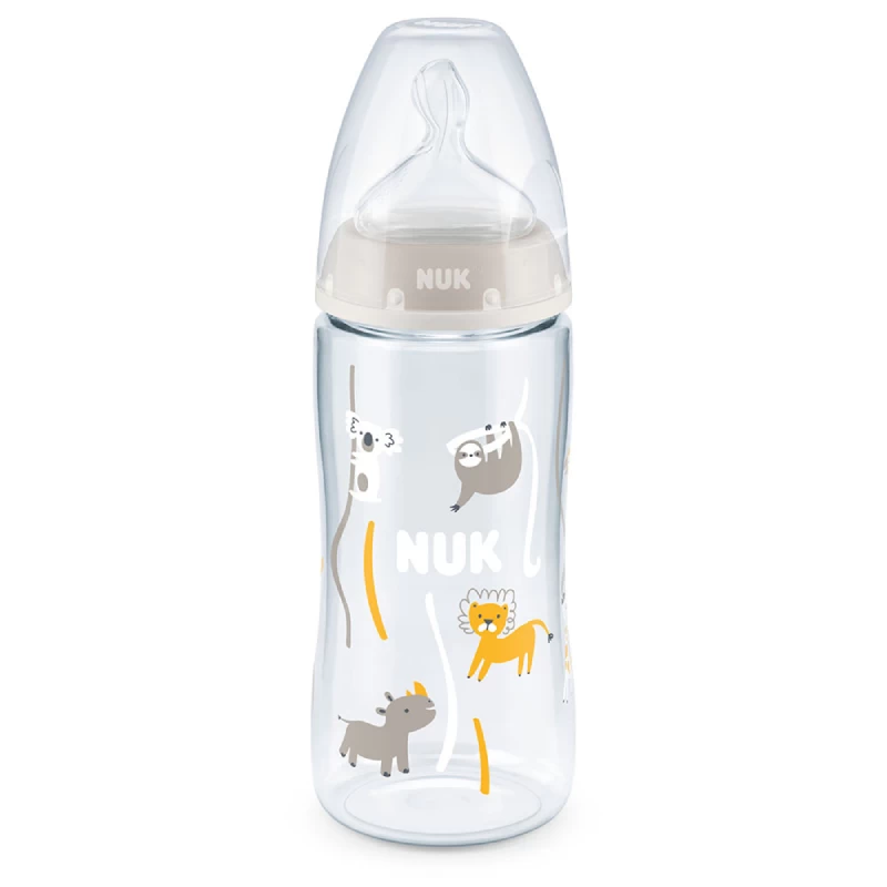 NUK 741940 FLASICA FC PVC CUCLA SILIKON 6-18M 300ML SA INDIKATOROM TOPLOTE