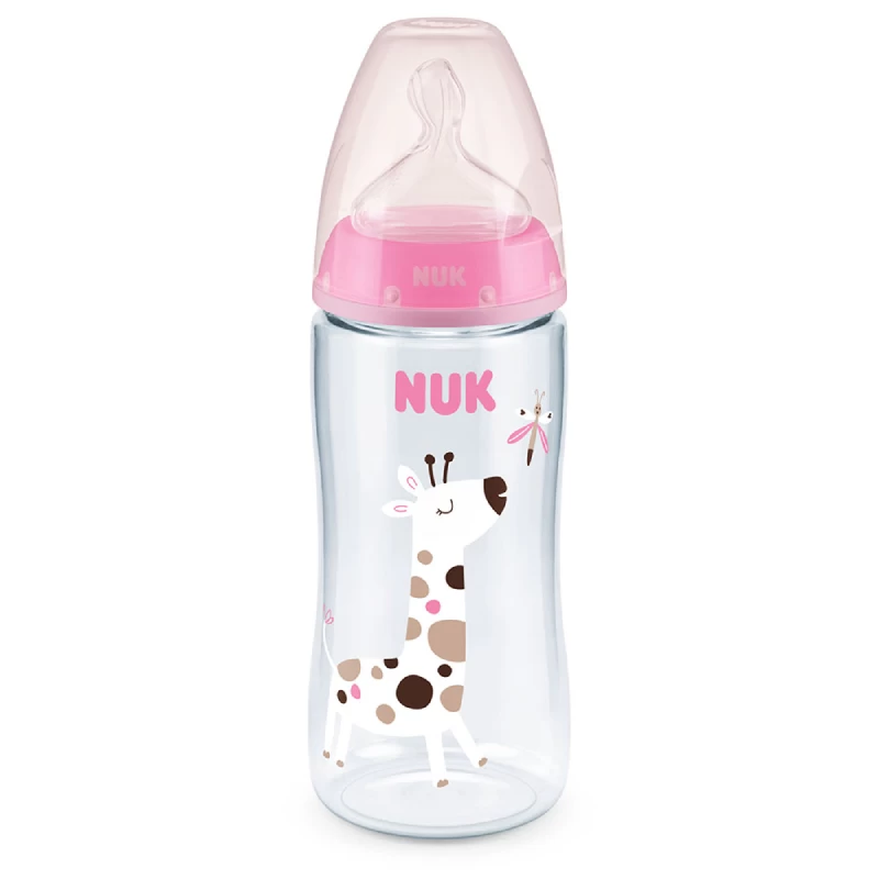 NUK 741940 FLASICA FC PVC CUCLA SILIKON 6-18M 300ML SA INDIKATOROM TOPLOTE