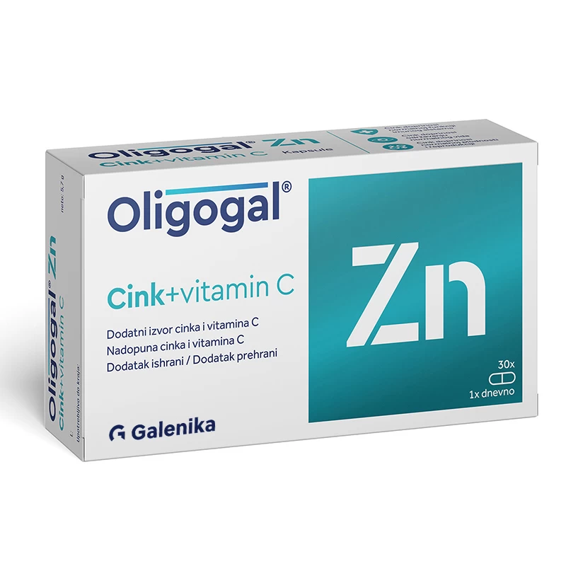 OLIGOGAL ZN+VITAMIN C CAPS 30X