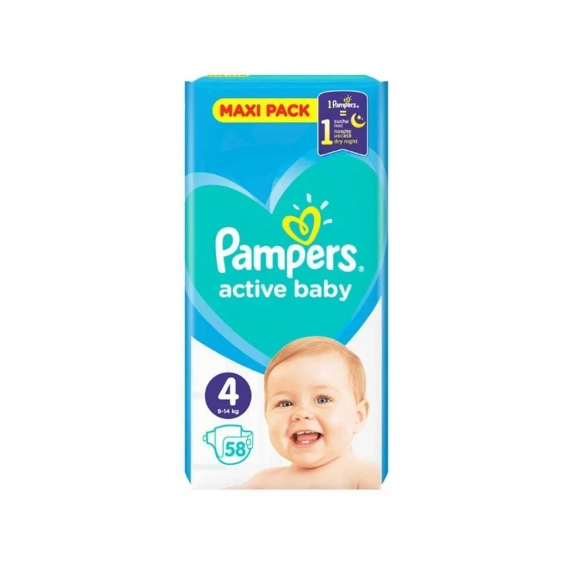 PAMPERS PELENE AB VPP 4 MAXI 58X PAKET