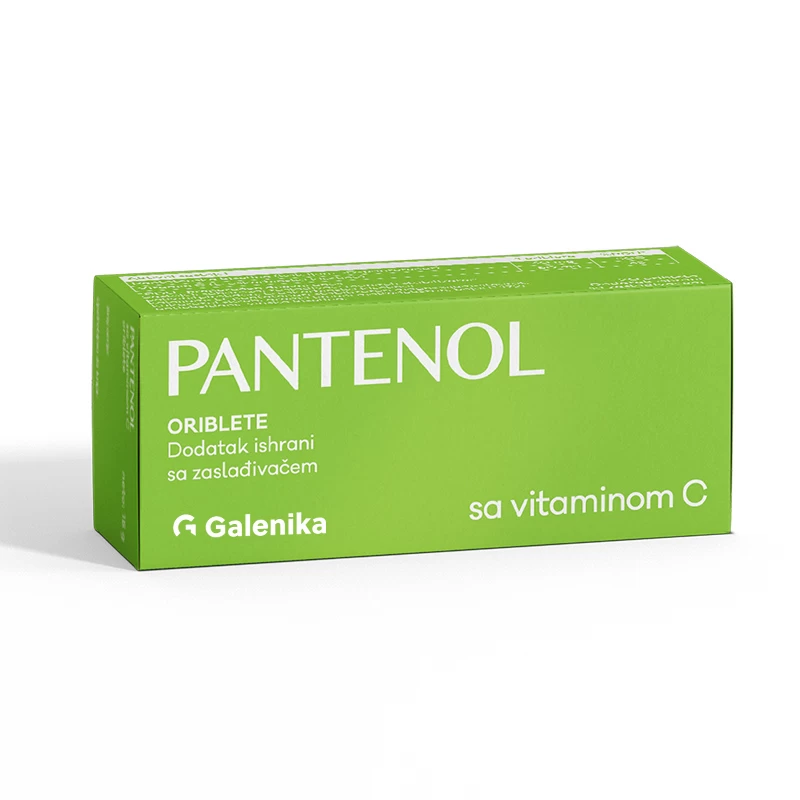 PANTENOL ORIBLETE SA VITAMINOM C 20X