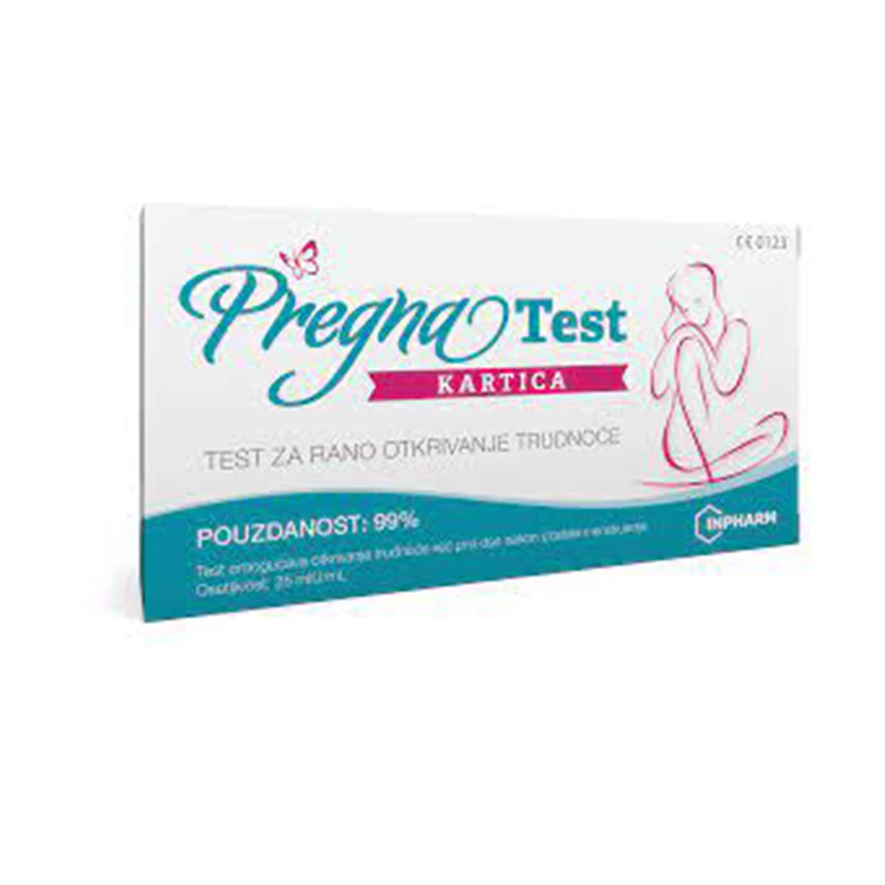 Pregna test za trudnocu kartica