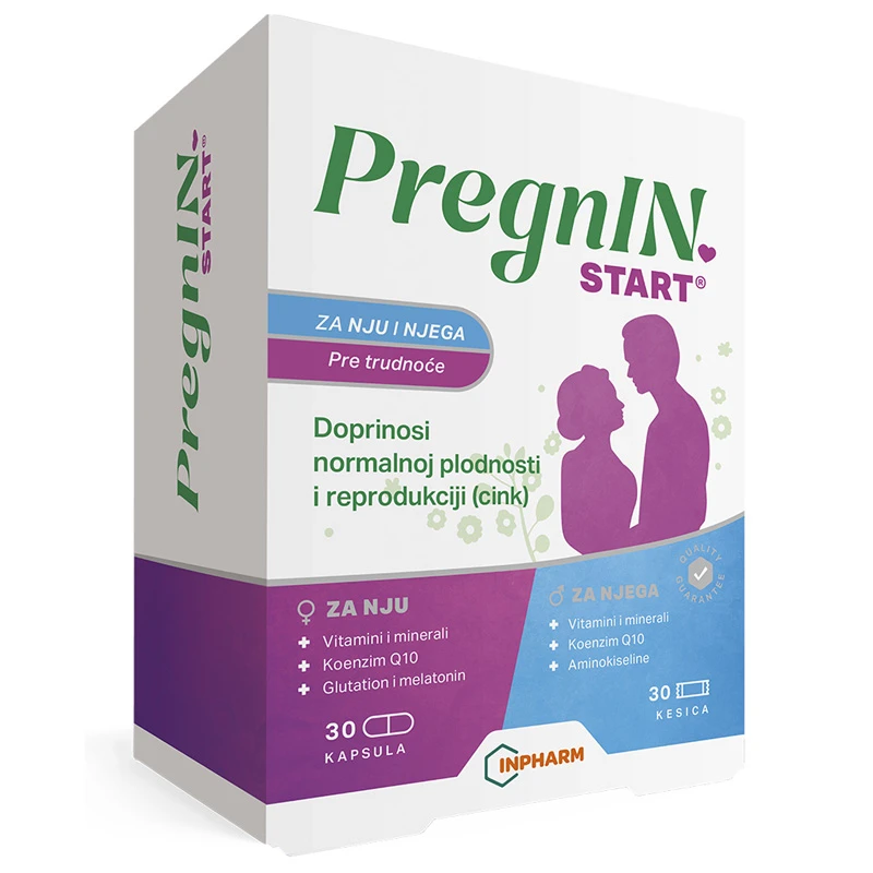 PregnIN Start  30 kesica+30 kapsula, pre trudnoće