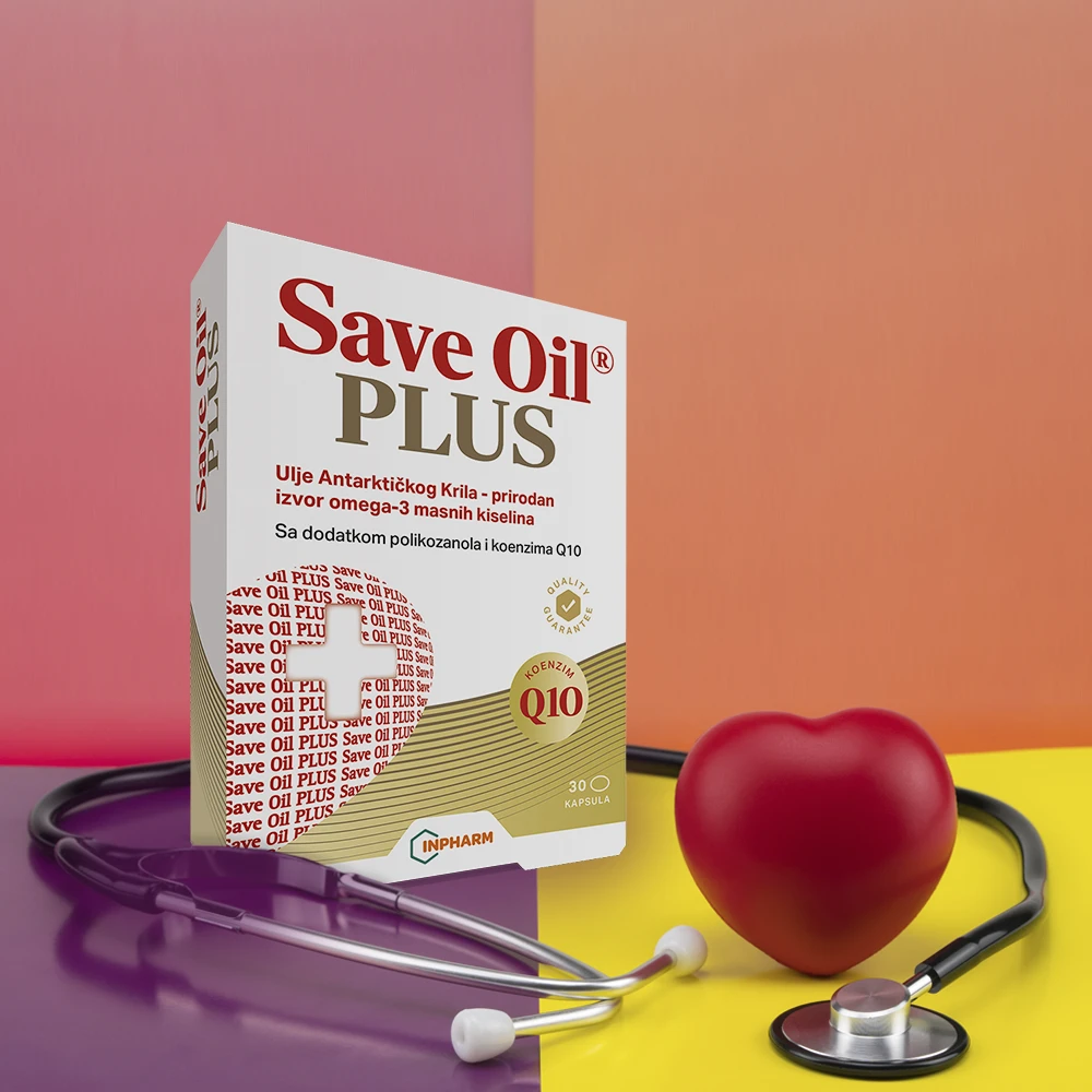 SAVE OIL PLUS, za normalni lipidni status, 30 kapsula
