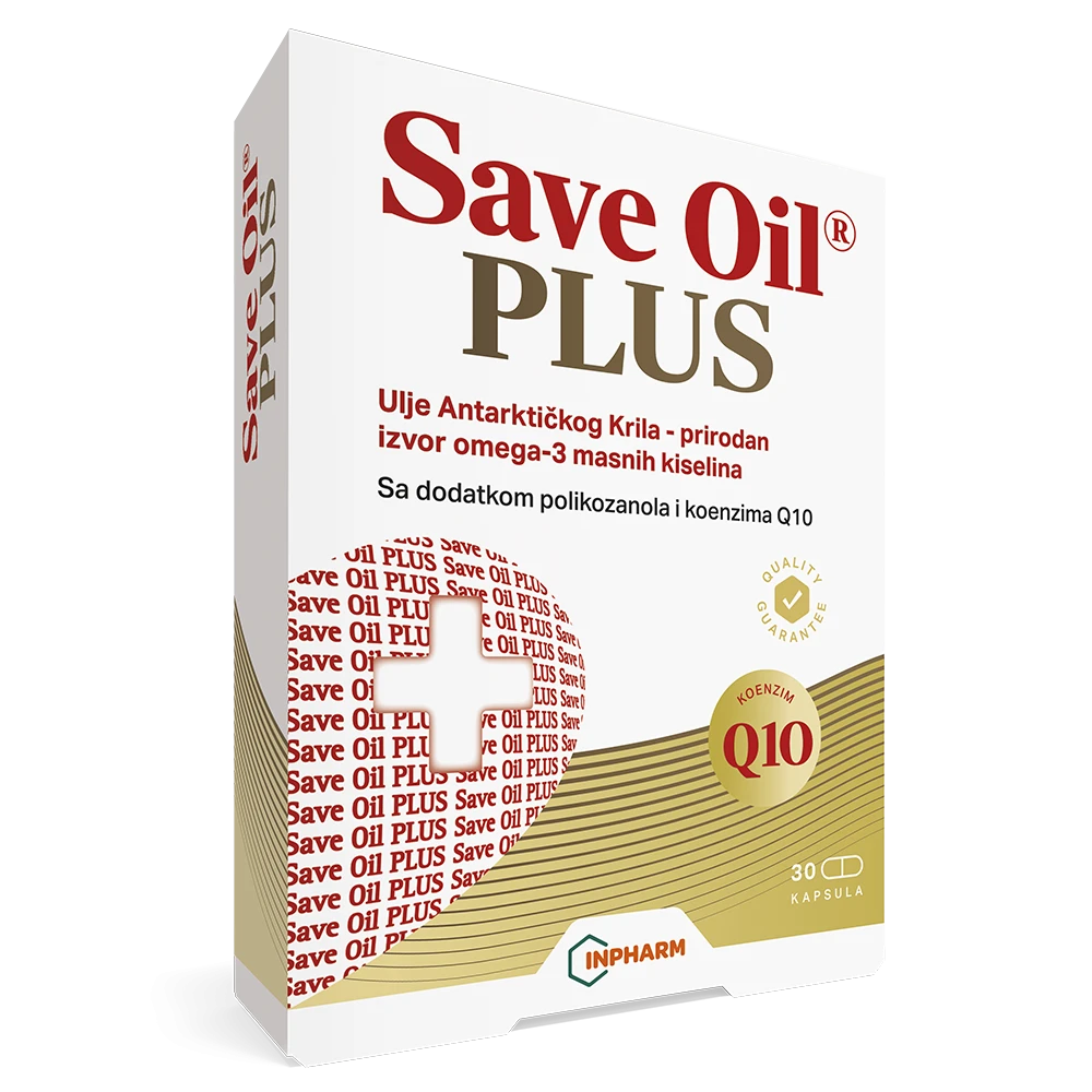 SAVE OIL PLUS, za normalni lipidni status, 30 kapsula