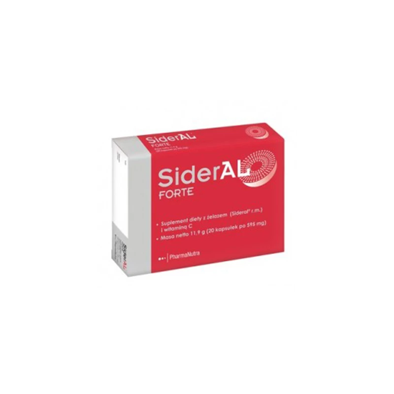 SIDERAL FORTE CAPS 20X595MG