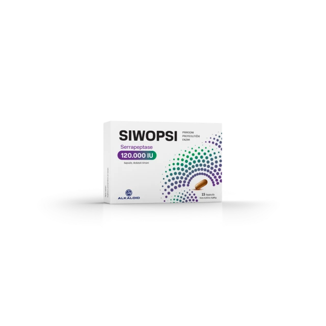 SIWOPSI serrapeptase kapsula 15x120 000ij