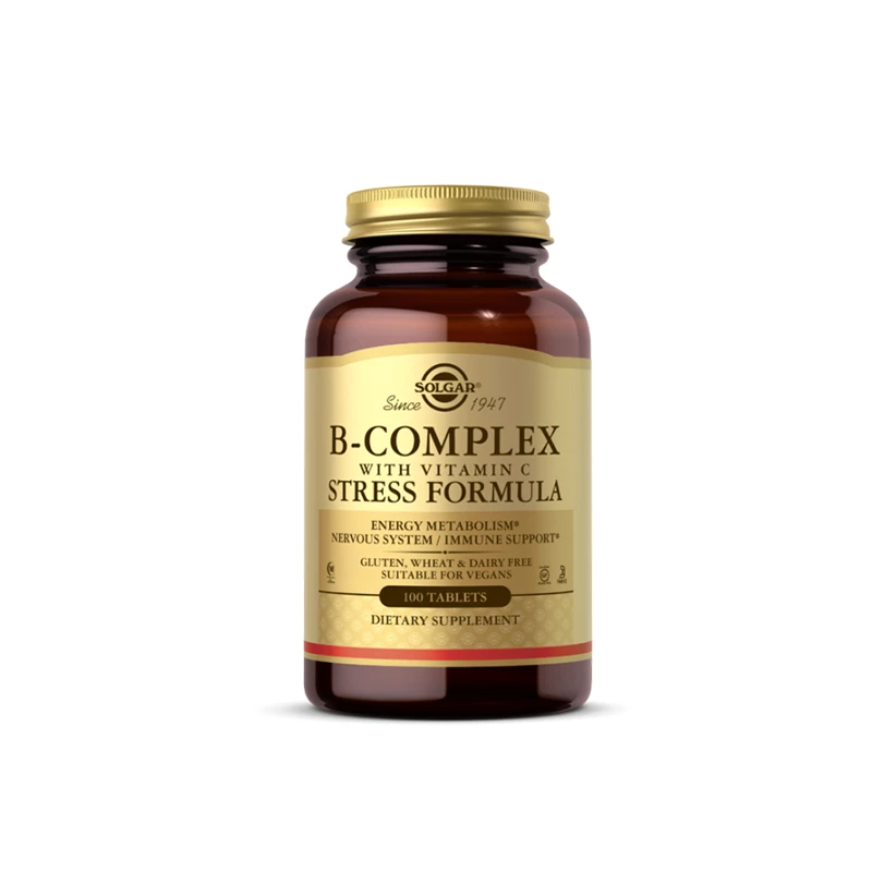 SOLGAR VITAMIN B COMPLEX+VITAMIN C TBL 100X