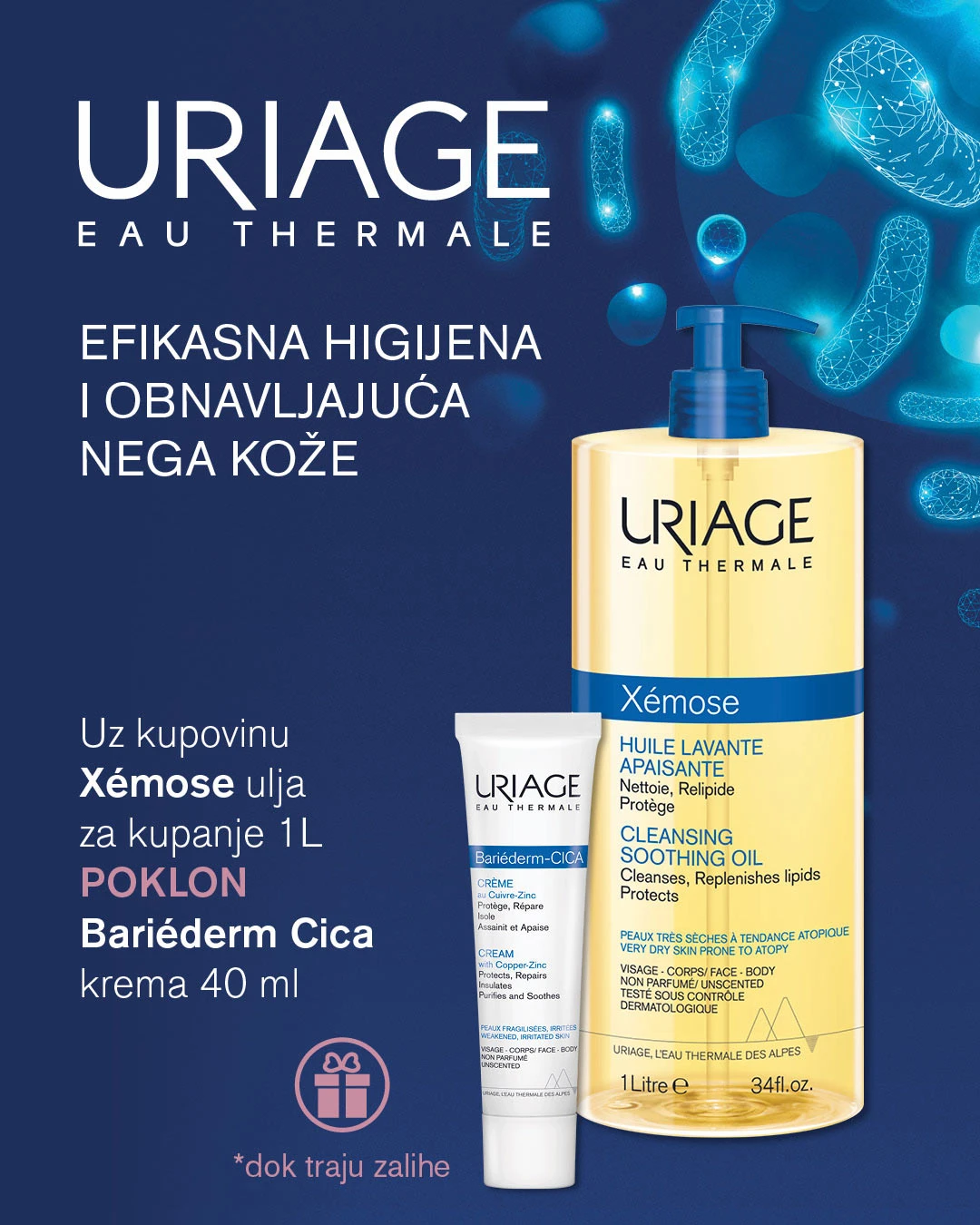 Uriage Xemose ulje za tusiranje 1000ml