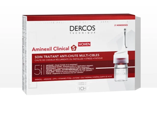 Vichy Dercos AMINEXIL CLINICAL 5 Ampule protiv opadanja kose za žene 21 kom