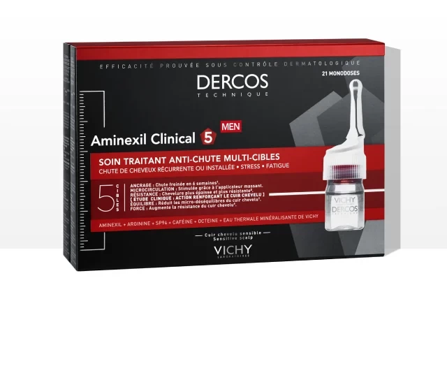 Vichy Dercos AMINEXIL CLINICAL 5 Ampule protiv opadanja kose za muškarce 21 kom
