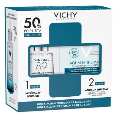 Vichy set Mineral 89 booster 50 ml+Aqualia thermal light 50 ml 