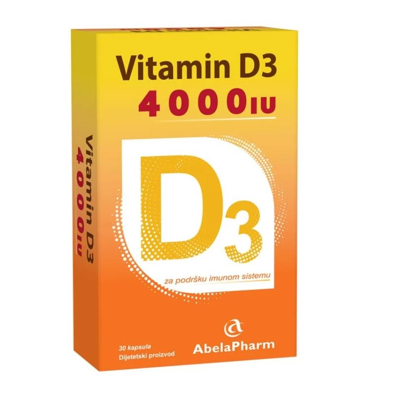 VITAMIN D3 CAPS 30X4000IU ABELA