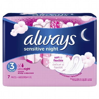 ALWAYS ULOSCI SENSITIVE ULTRA NIGHT 7X ONLY