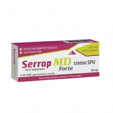 AMN SERRAP MD FORTE CAPS 10X