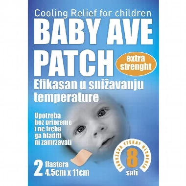 AVE PATCH FLASTER BABY 4.5X11CM 2X PLAVI