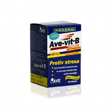 AVE VIT B COMPLEX/FOLNA KISELINA TBL 60X