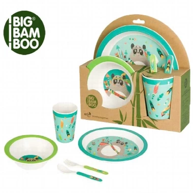 Bigbamboo set za jelo panda i indijanac bb307