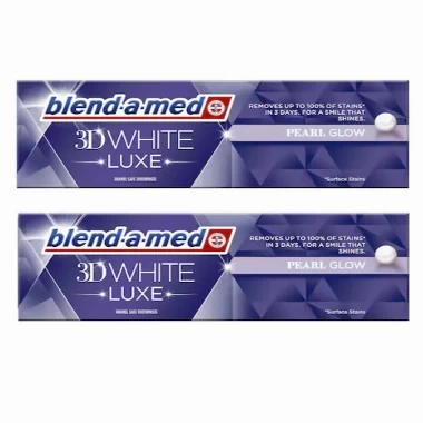 BLEND-A-MED PASTA ZA ZUBE 3D WHITE LUXE PEARL GLOW 2X75ML