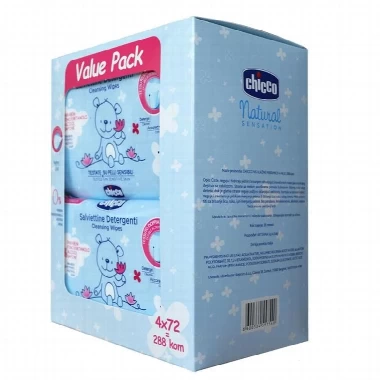 Chicco baby vlazne maramice 4x72