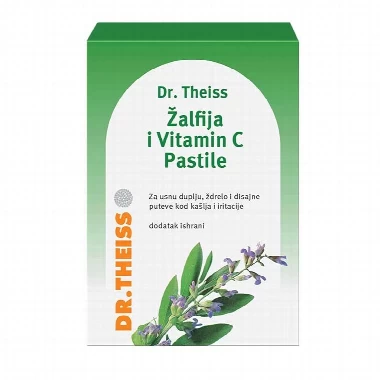 DR.THEISS HERBALSEPT PASTILE ZALFIJA/VIT.C 24X