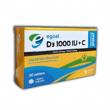 Egoal d3 1000 iu+c tbl 30x