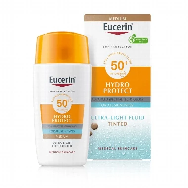Eucerin Sun Hydro-protect Fluid tonirani  SPF 50+ Tamna