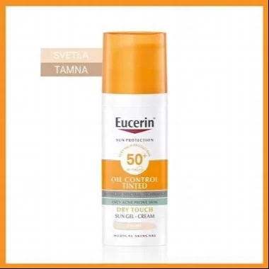 Eucerin Sun Oil Control Tonirani Gel-krem  SPF 50+ Tamni