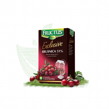 FRUCTUS CAJ BRUSNICA 51% FILTER 20X