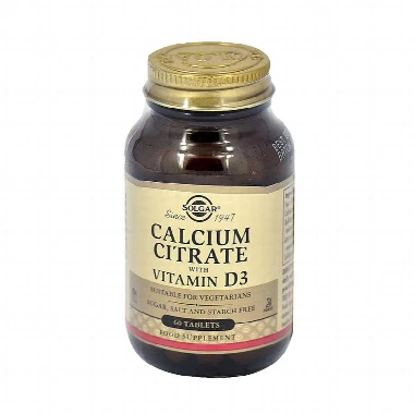 SOLGAR CA CITRAT+VIT.D TBL 60X