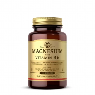 SOLGAR MAGNEZIJUM SA VITAMINOM B6 TBL 100X
