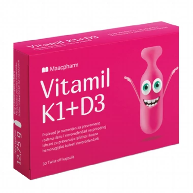 VITAMIL K1+D3 TWIST OFF CAPS 30X